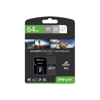 Produktbild för PNY PRO Elite - flash-minneskort - 64 GB - mikroSDXC UHS-I