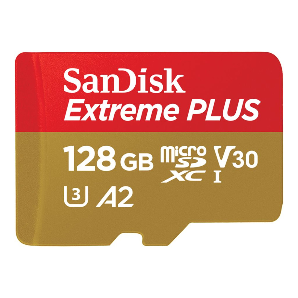 Produktbild för SanDisk Extreme PLUS - flash-minneskort - 128 GB - mikroSDXC UHS-I