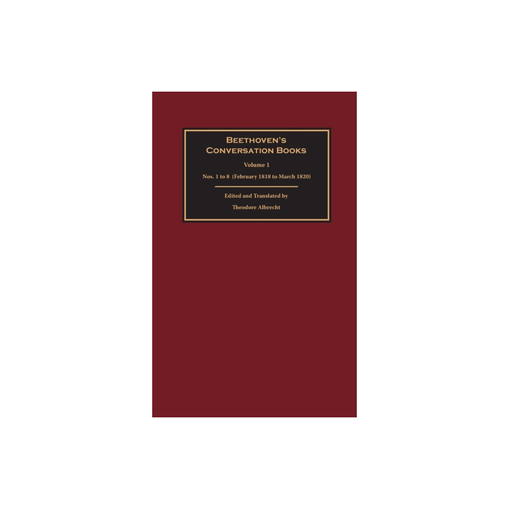Produktbild för Beethoven's Conversation Books Volume 1 (inbunden, eng)