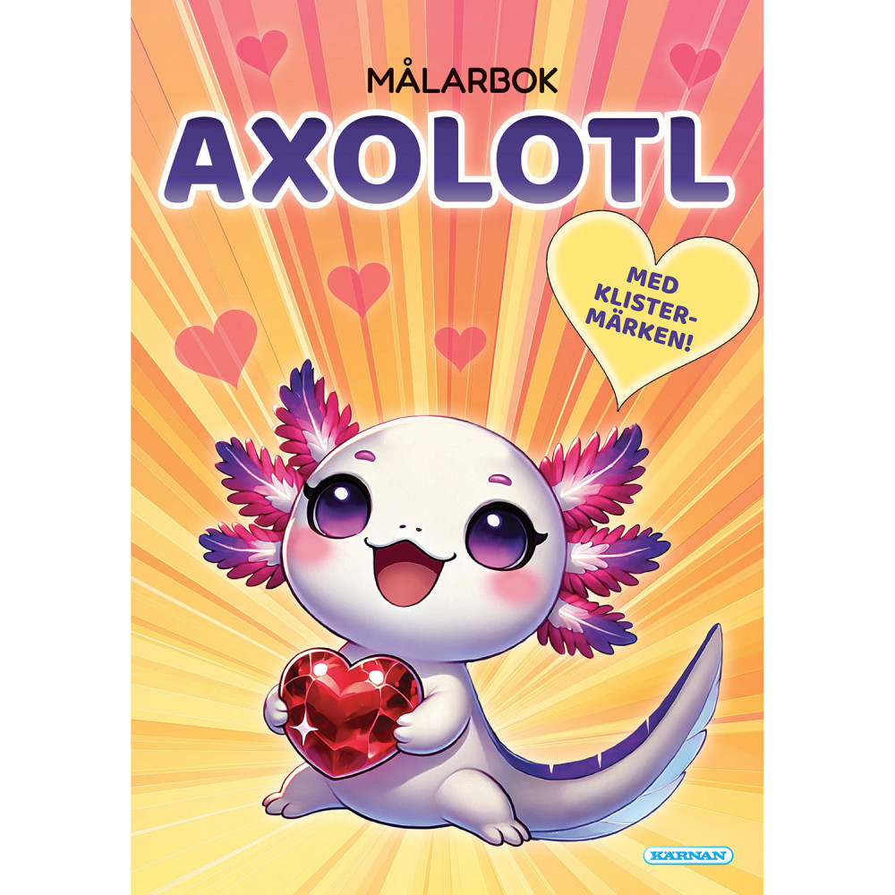 Produktbild för Målarbok Axolotl
