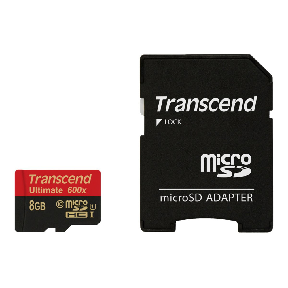 Produktbild för Transcend Ultimate - flash-minneskort - 8 GB - microSDHC UHS-I