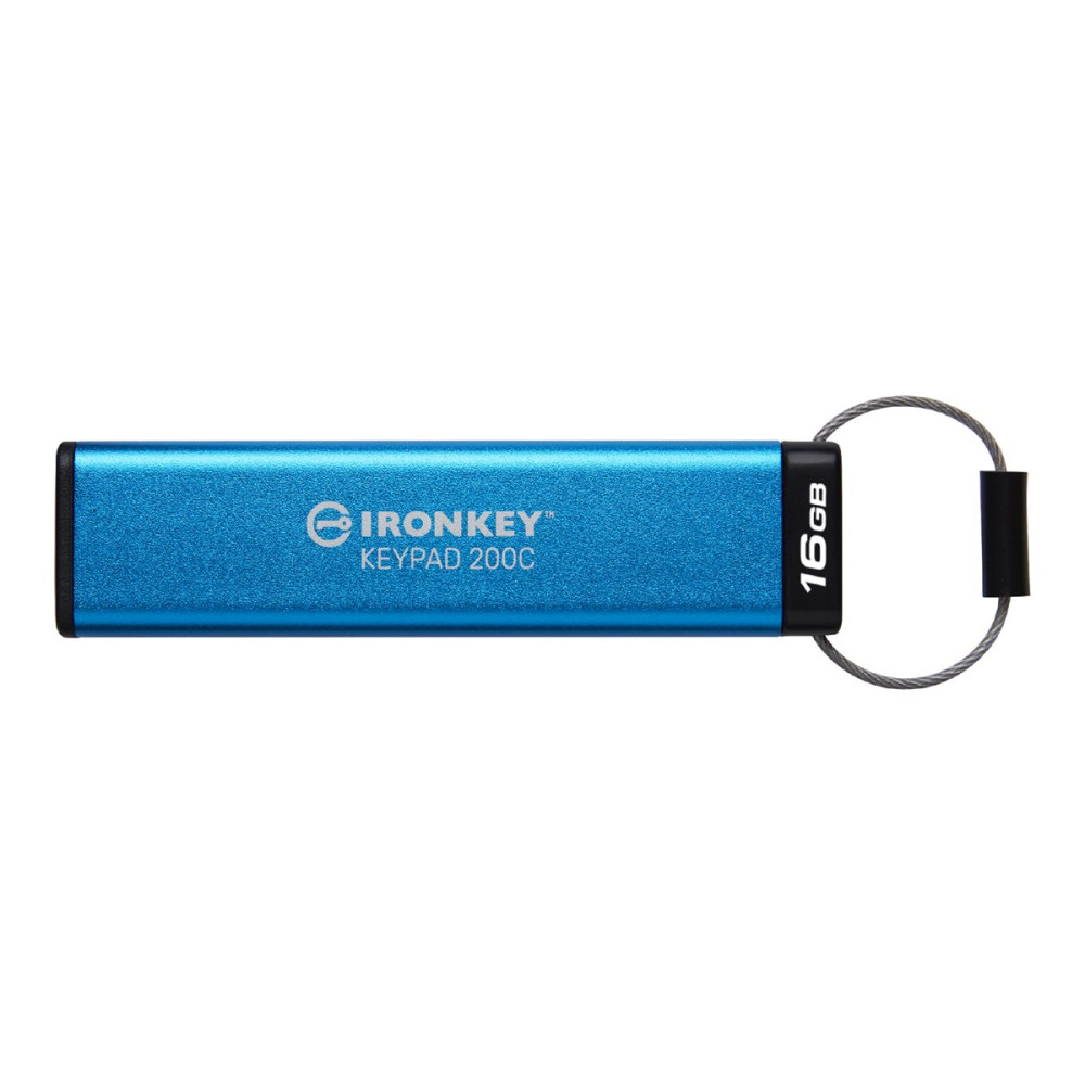 Produktbild för Kingston IronKey Keypad 200C - USB flash-enhet - 16 GB