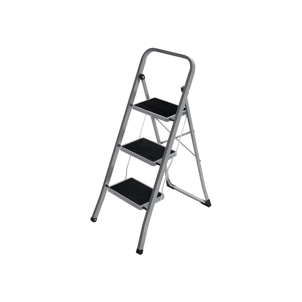 Produktbild för Steel Ladder Grey, Black 110x45x5cm