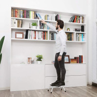 Produktbild för Steel Ladder Black, White 40x29x6cm