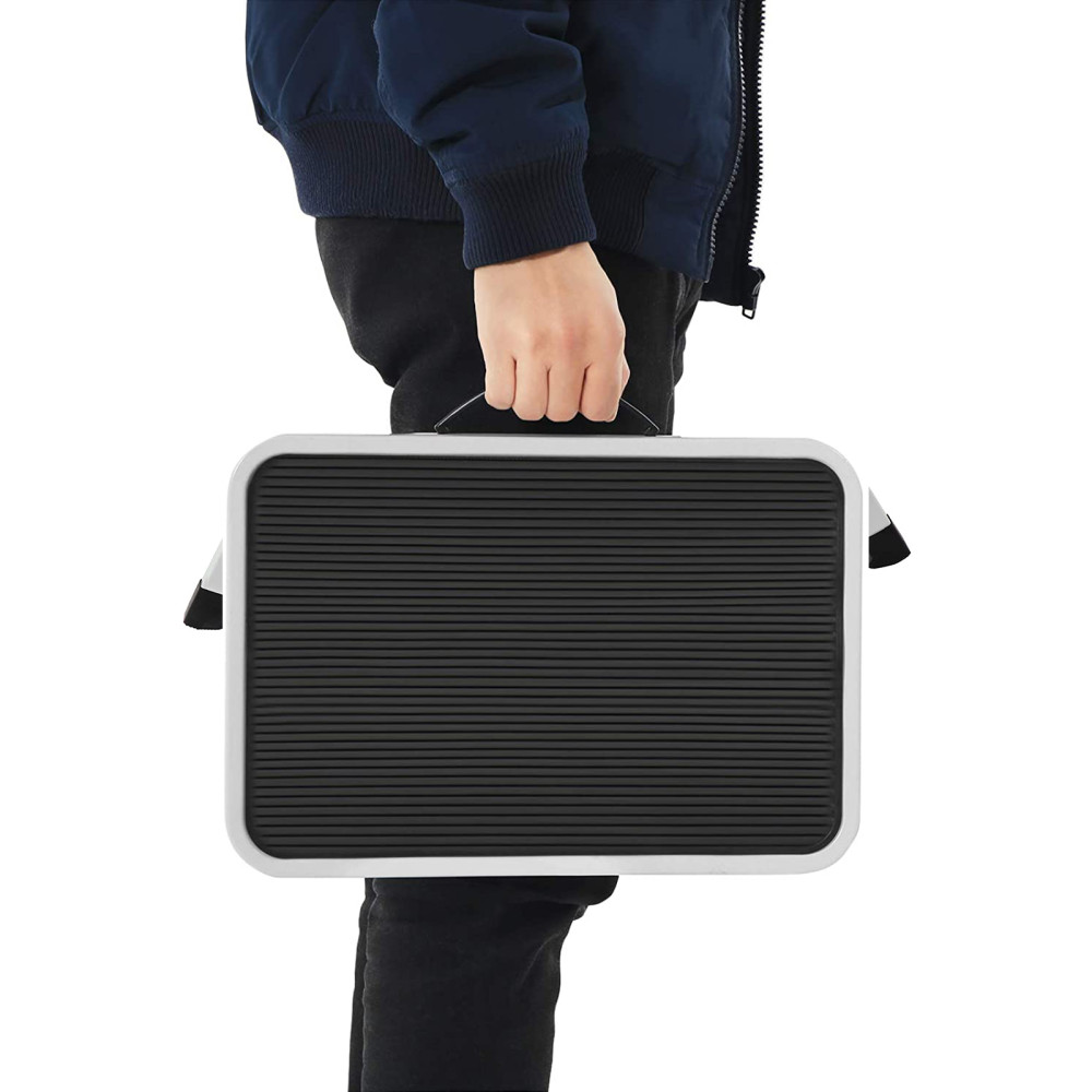Produktbild för Steel Ladder Black, White 40x29x6cm