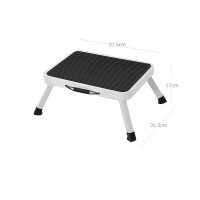 Produktbild för Steel Ladder Black, White 40x29x6cm