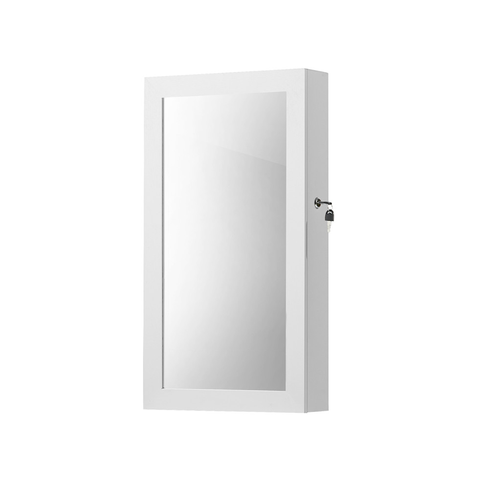 Produktbild för Jewelry Armoire White 67x10x37 cm