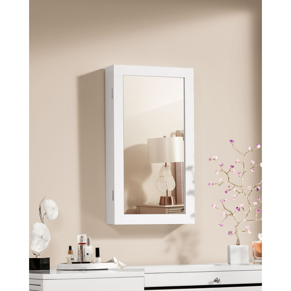 Produktbild för Jewelry Armoire White 67x10x37 cm