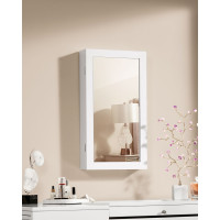 Produktbild för Jewelry Armoire White 67x10x37 cm