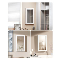 Produktbild för Jewelry Armoire White 67x10x37 cm