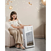 Produktbild för Jewelry Armoire White 67x10x37 cm