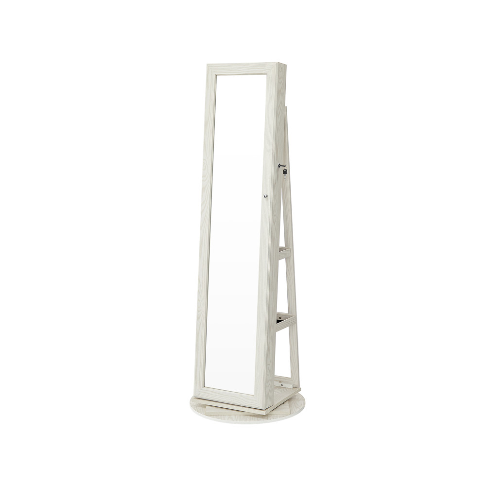 Produktbild för Jewelry Armoire White 162x55x55cm
