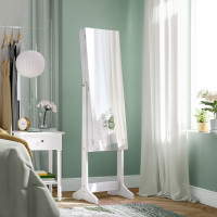 Produktbild för Jewelry Armoire White 152x41x37cm