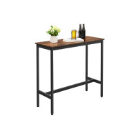 Produktbild för Bar Table X: Antique, Black 100x40x90cm