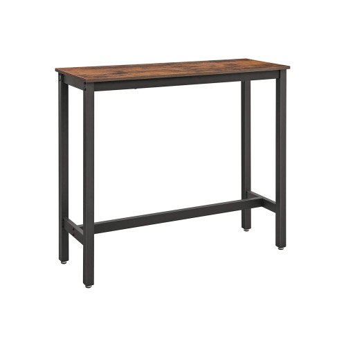 VASAGLE Bar Table X: Antique, Black 120x40x100cm
