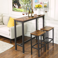 Produktbild för Bar Table X: Antique, Black 120x40x100cm