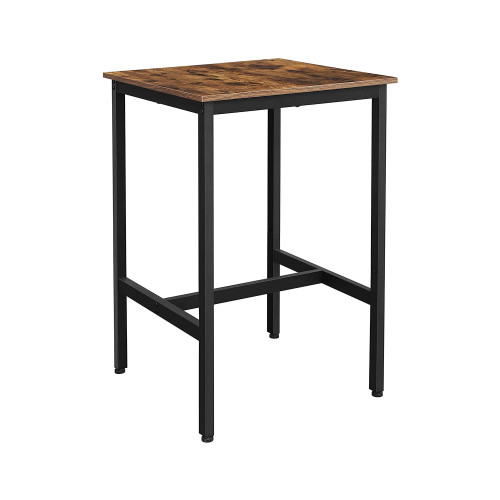 VASAGLE Bar Table X: Antique, Black 60x60x90cm