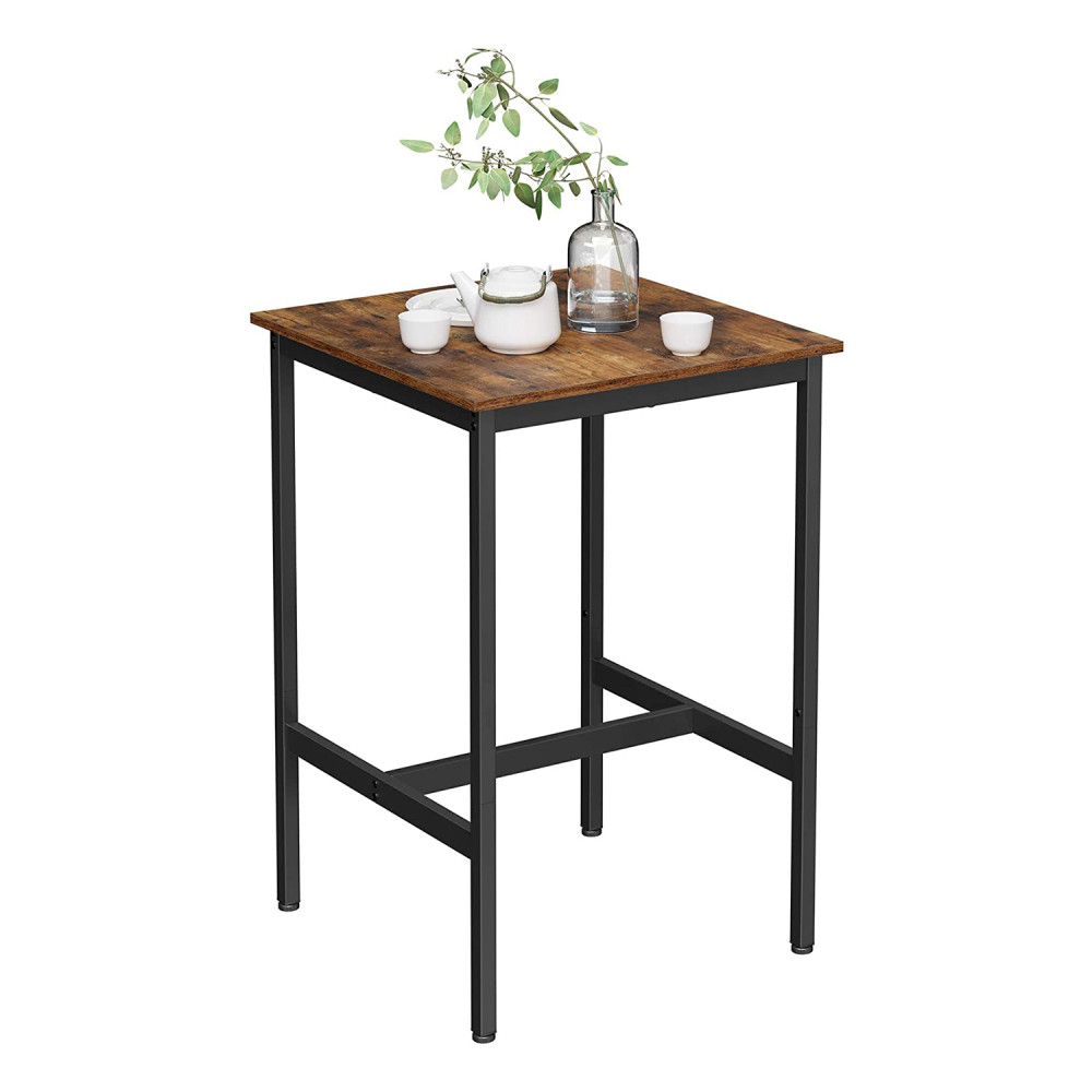 Produktbild för Bar Table X: Antique, Black 60x60x90cm