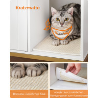 Produktbild för Cat Litter Box Enclosure White 80×50×55cm