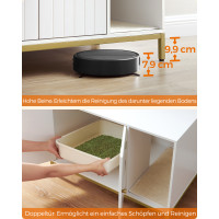 Produktbild för Cat Litter Box Enclosure White 80×50×55cm