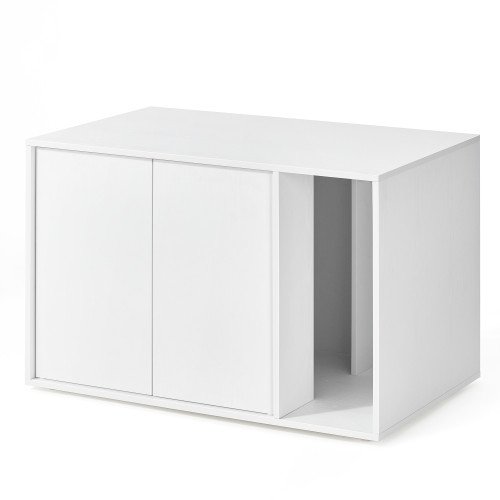 SONGMICS HOME Cat Litter Box Enclosure White 80x50x53cm