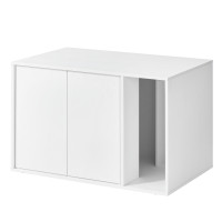 Produktbild för Cat Litter Box Enclosure White 80x50x53cm
