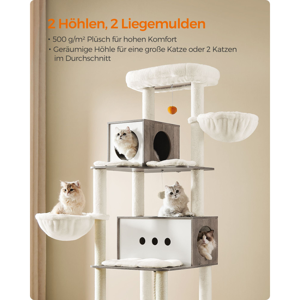 Produktbild för Scratching Posts Milky Coffee Color 130x89x198cm