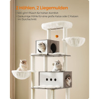 Produktbild för Scratching Posts Milky Coffee Color 130x89x198cm