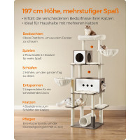 Produktbild för Scratching Posts Milky Coffee Color 130x89x198cm