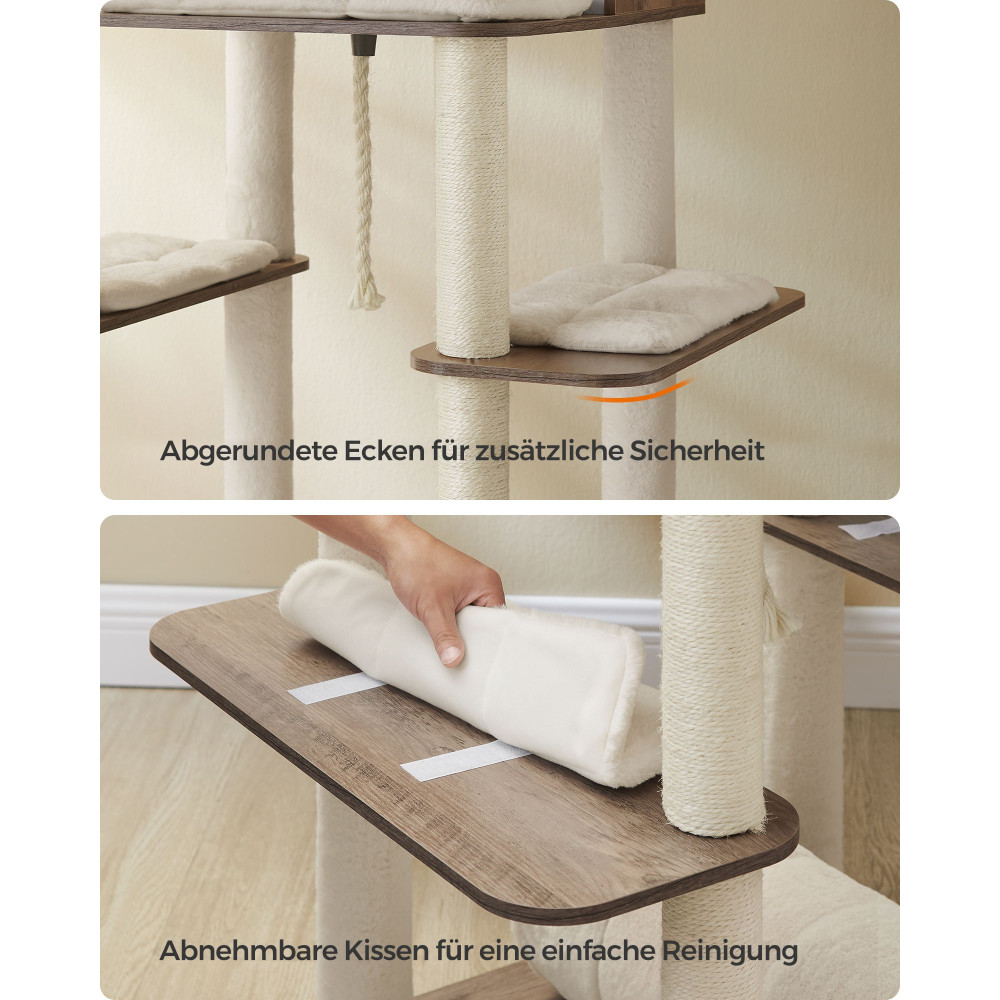 Produktbild för Scratching Posts Milky Coffee Color 130x89x198cm