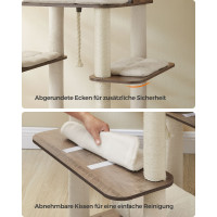 Produktbild för Scratching Posts Milky Coffee Color 130x89x198cm