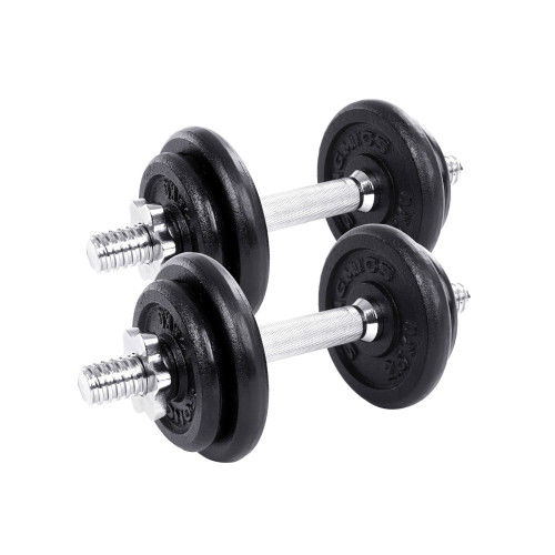 Songmics Dumbbell Black, Black 35x16x16cm