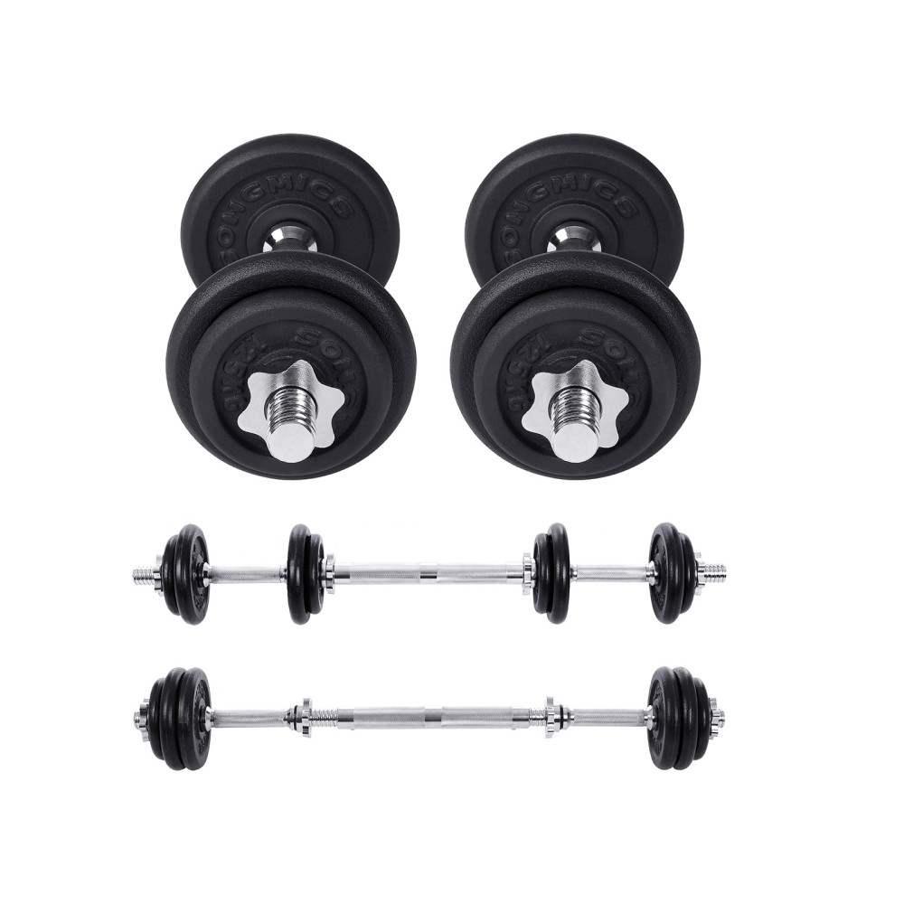 Produktbild för Dumbbell Black, Black 35x16x16cm