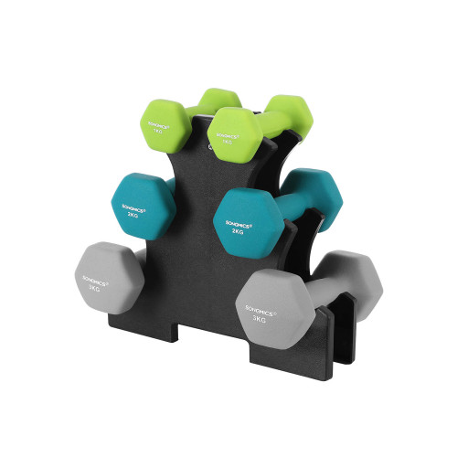 Songmics Dumbbell Black, Black 39x36x15cm