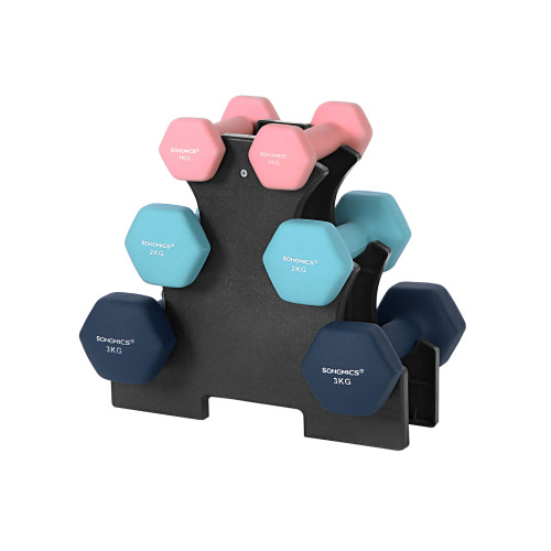 Songmics Dumbbell Black, Black 39x36x15cm