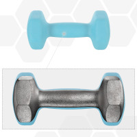 Produktbild för Dumbbell Black, Black 39x36x15cm