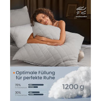 Produktbild för Bed Pillow Grey 80x80x18cm