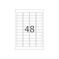 Produktbild för HERMA Special - filmetiketter - matt - 1200 etikett (er) - 45.7 x 21.2 mm