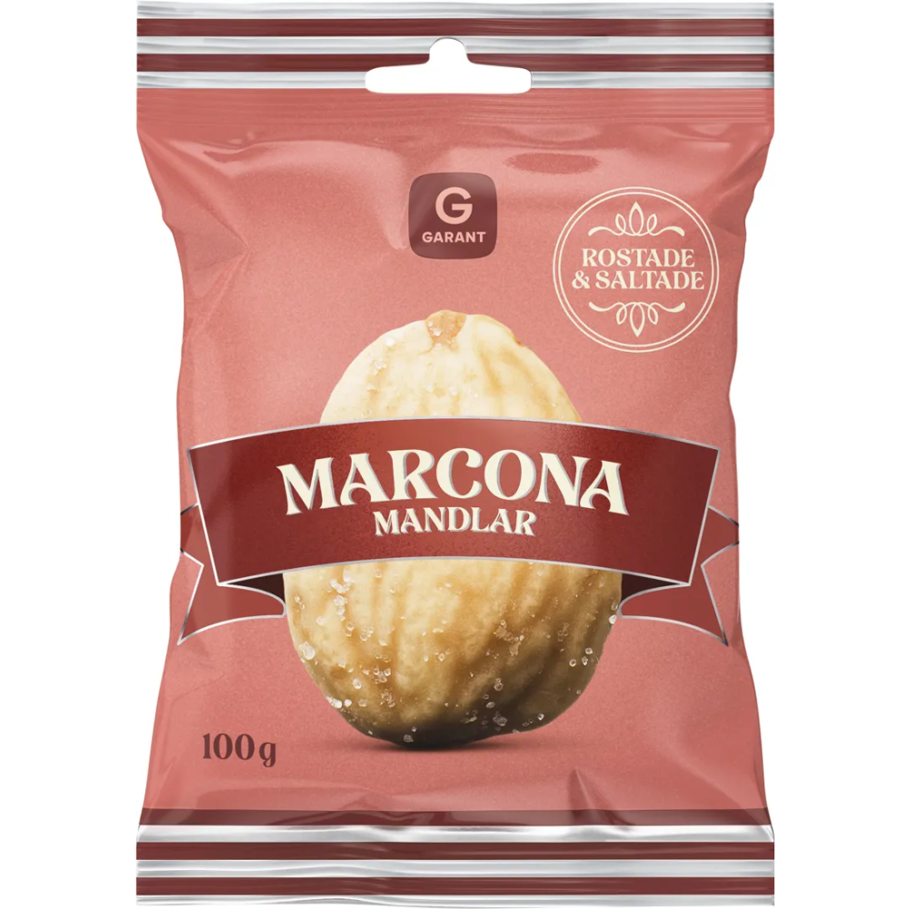 Produktbild för Garant Mandlar Marcona 100g