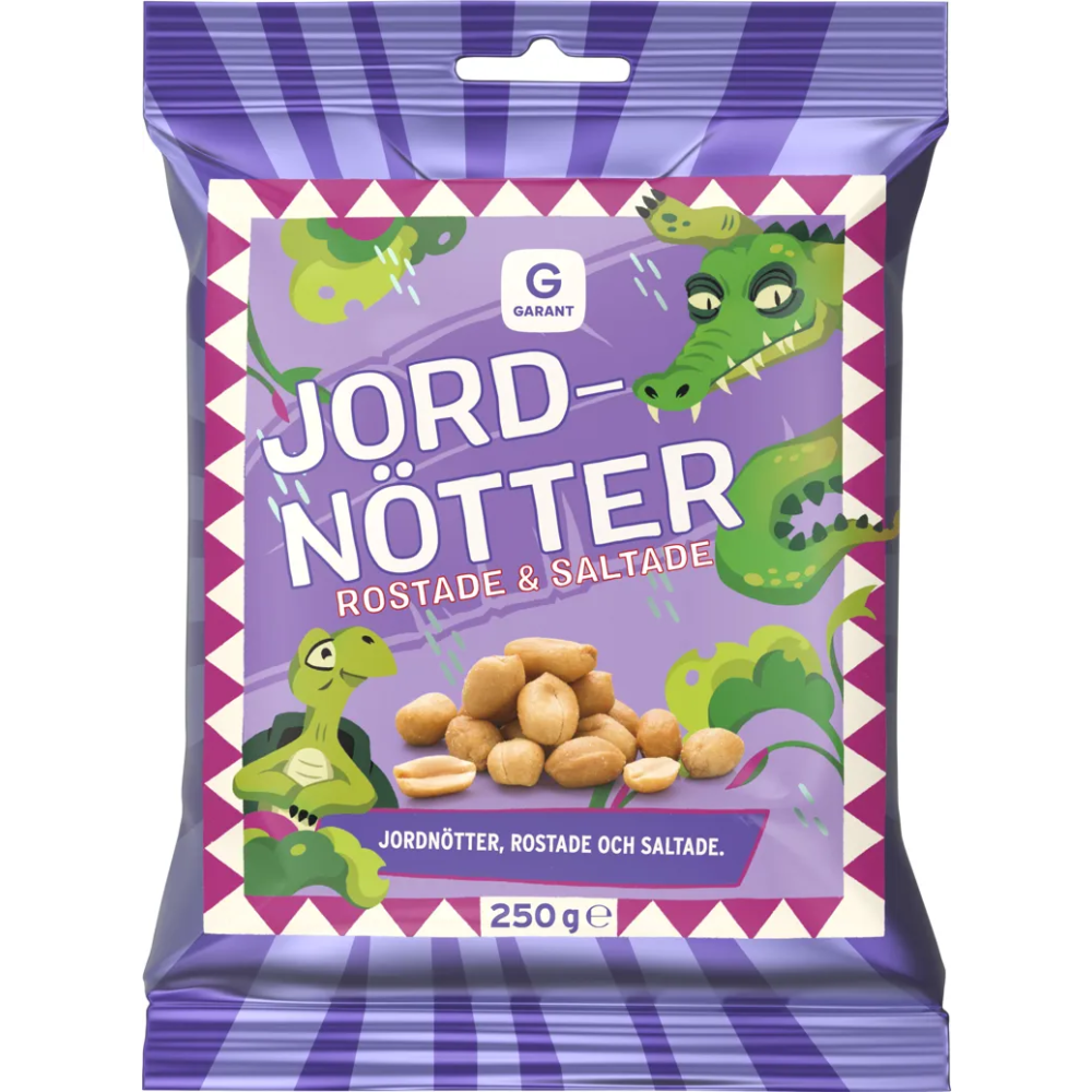 Produktbild för Garant Jordnötter Rostade Saltade 250g
