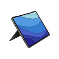 Produktbild för Logitech Combo Touch - tangentbord och foliefodral - med pekdyna - QWERTY - nordiskt (danska/finska/norska/svenska) - grafit Inmatningsenhet