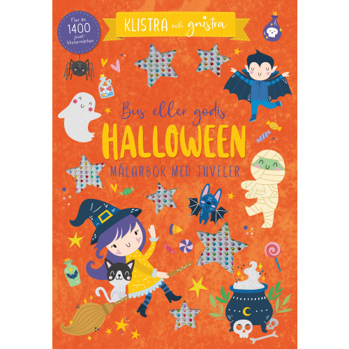 Tukan Förlag Halloween - Bus eller godis : Målarbok med juveler (häftad)