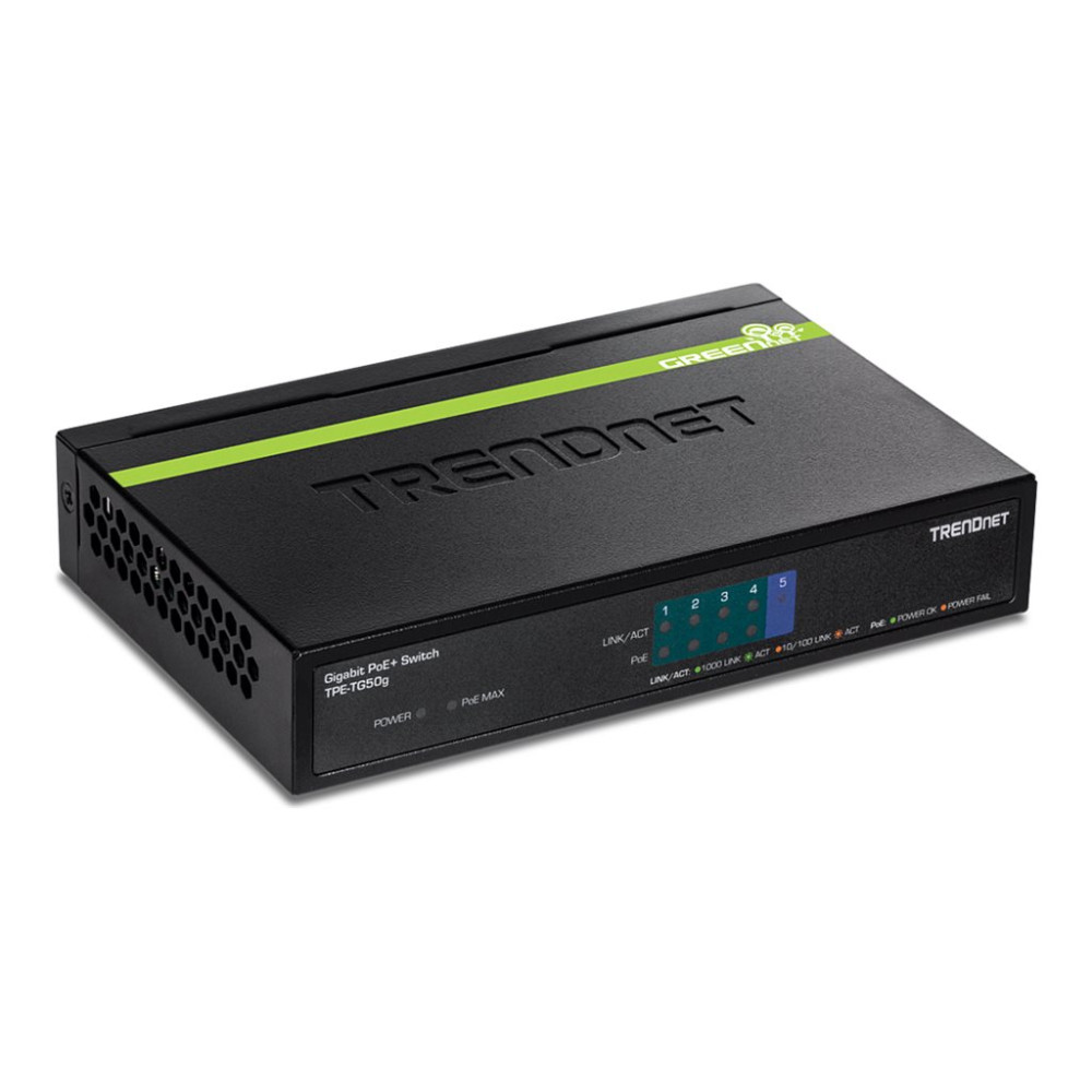 Produktbild för TRENDnet TPE TG50g - switch - 5 portar - TAA-kompatibel
