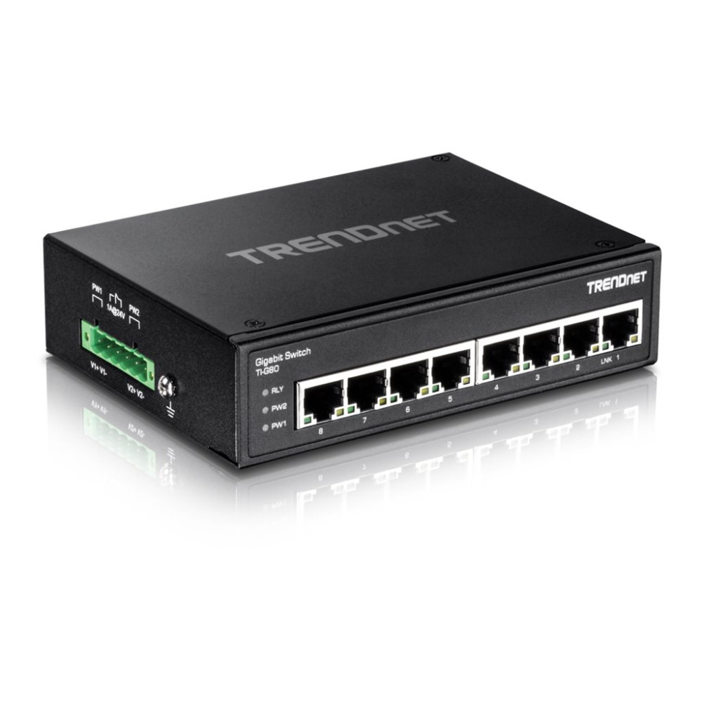 Produktbild för TRENDnet TI-G80 - switch - 8 portar - ohanterad - TAA-kompatibel