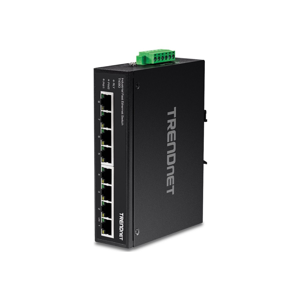 Produktbild för TRENDnet TI-E80 - switch - 8 portar - ohanterad - TAA-kompatibel