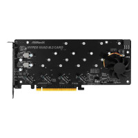 Produktbild för ASRock HYPER QUAD M.2 CARD - gränssnittsadapter - M.2 Card - PCIe 4.0 x16