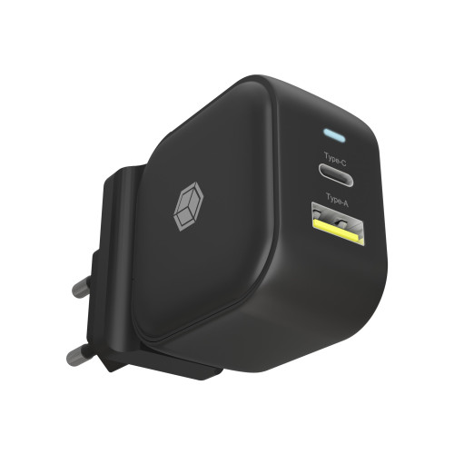 RaidSonic Technology ICY BOX IB-PS106-PD strömadapter - USB typ A, USB-C - 38 watt