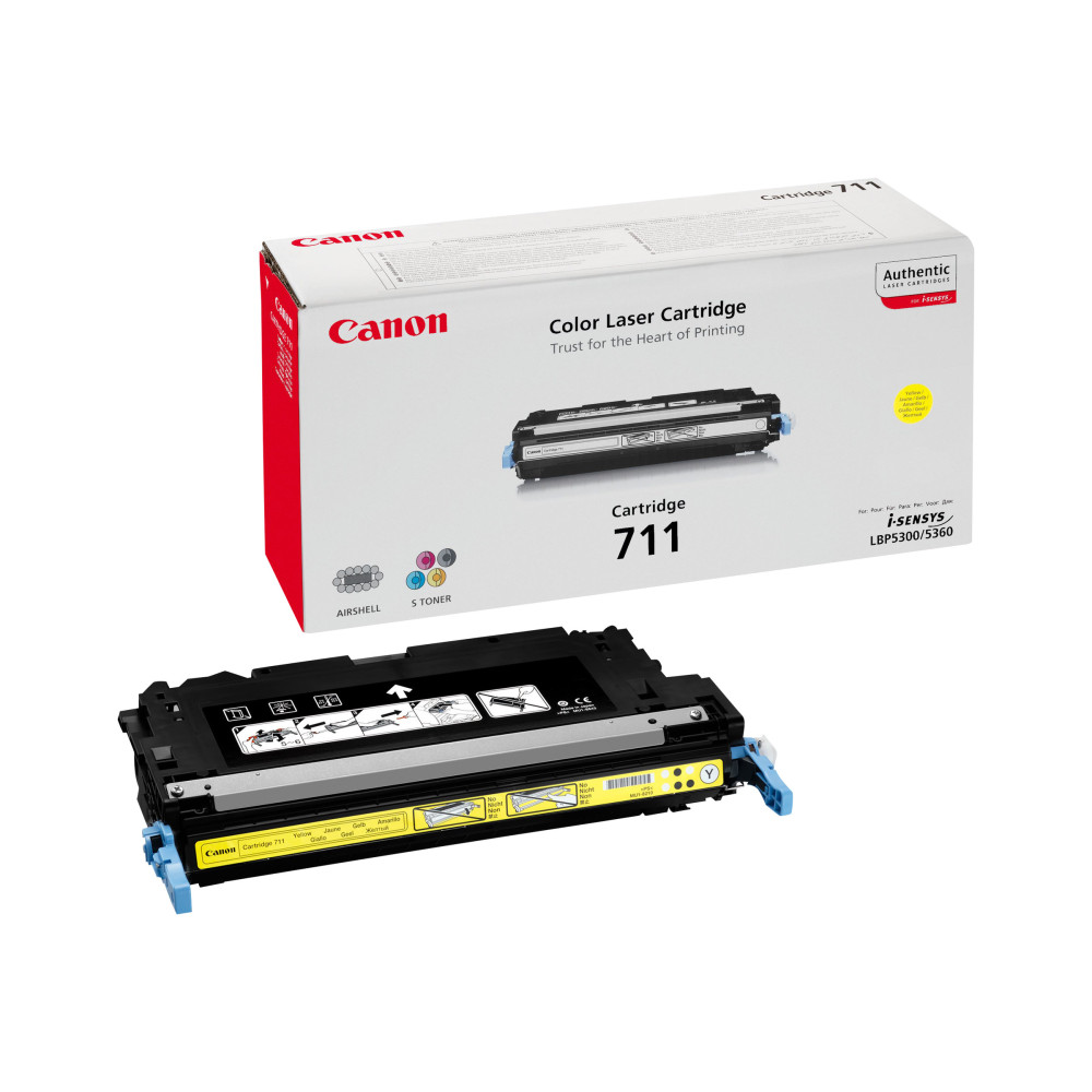 Produktbild för Canon 711 - gul - original - tonerkassett
