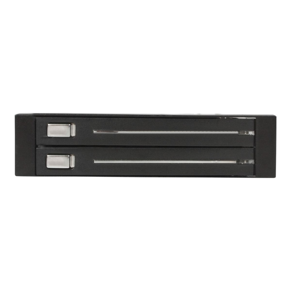 Produktbild för StarTech.com 2 enheter 2,5" hyllfri hot swap SATA med flyttbara bakpanelshyllor - adapter för lagringsfack
