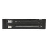 Produktbild för StarTech.com 2 enheter 2,5" hyllfri hot swap SATA med flyttbara bakpanelshyllor - adapter för lagringsfack